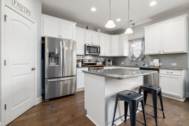 American style stainless steel fridge freezer